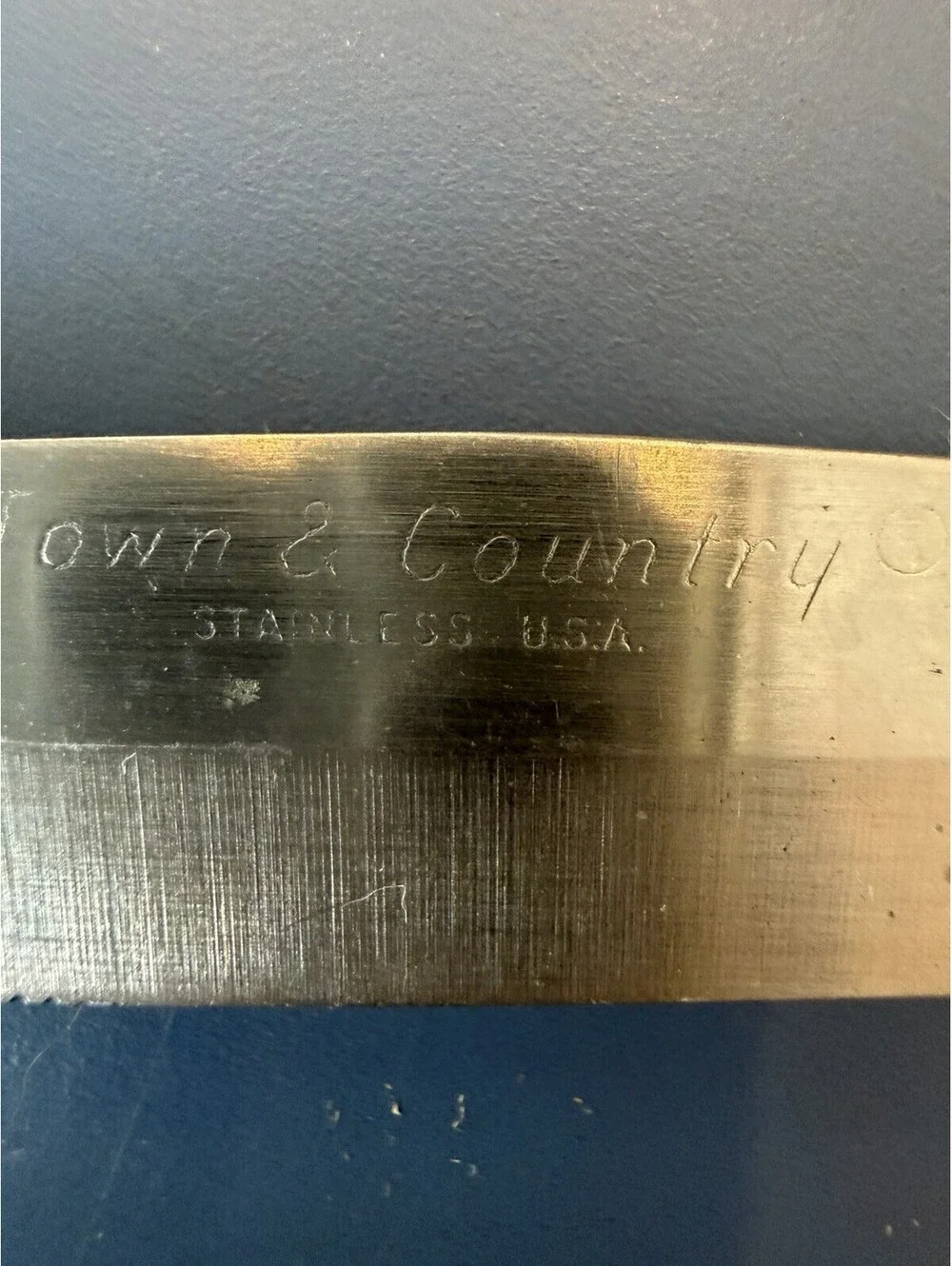 Vtg WF Washington Forge Town & Country Wood Handle  SS Flatware Lot Of 27